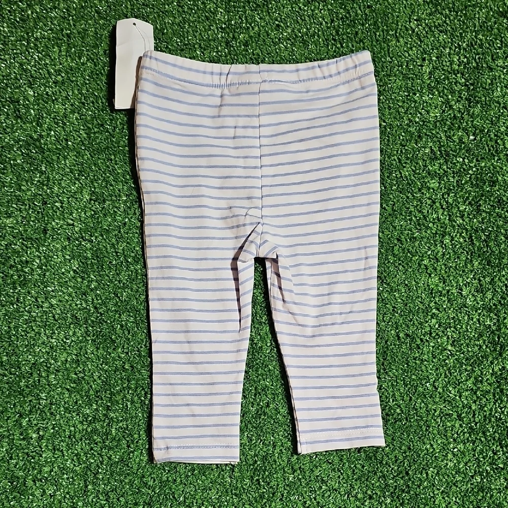 Calvin Klein Kids Leggings - White and Blue Stripes